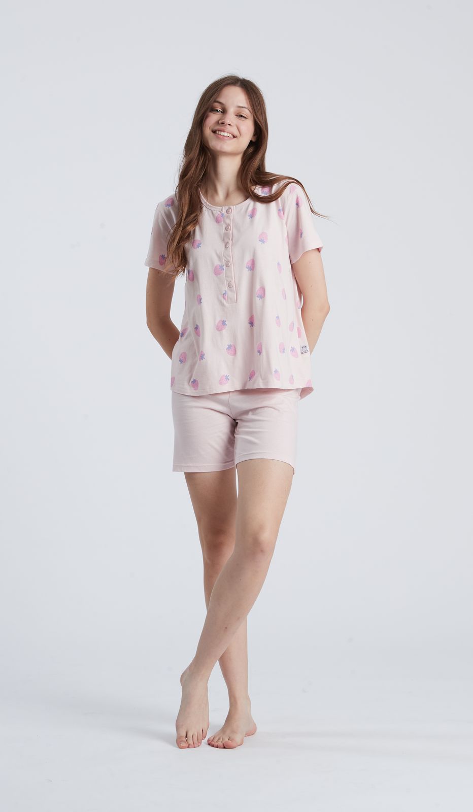 PIGIAMA SERAFINO MM - FRAGOLA AOP